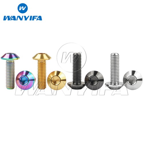 Titanium Bolt M8x25mm Umbrella Allen Hex Head Screw For Motorcycle Bike Fastener - Picture 3 of 11