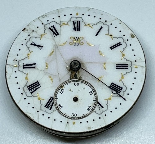 HAMPDEN POCKET WATCH MOVEMENT CANTON OHIO 17 Jewels 18s 1897 Does Not Run - Picture 15 of 17