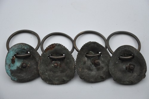 4 Alte Bronzegriffe, Löwenkopf, Schublade, Renovierung, Restauration - Bild 4 von 4