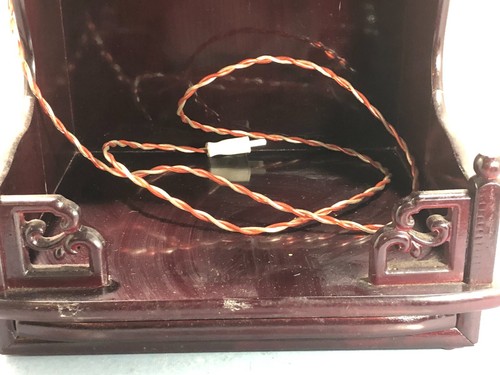 Antique Chinese ancestors/shrine Altar with lights, free standing or wall hung - Picture 11 of 19
