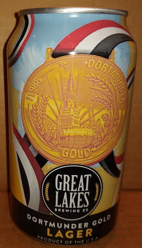 Dortmunder Gold Lager 12 oz. beer can - Great Lakes Brewing, Cleveland, OH EMPTY