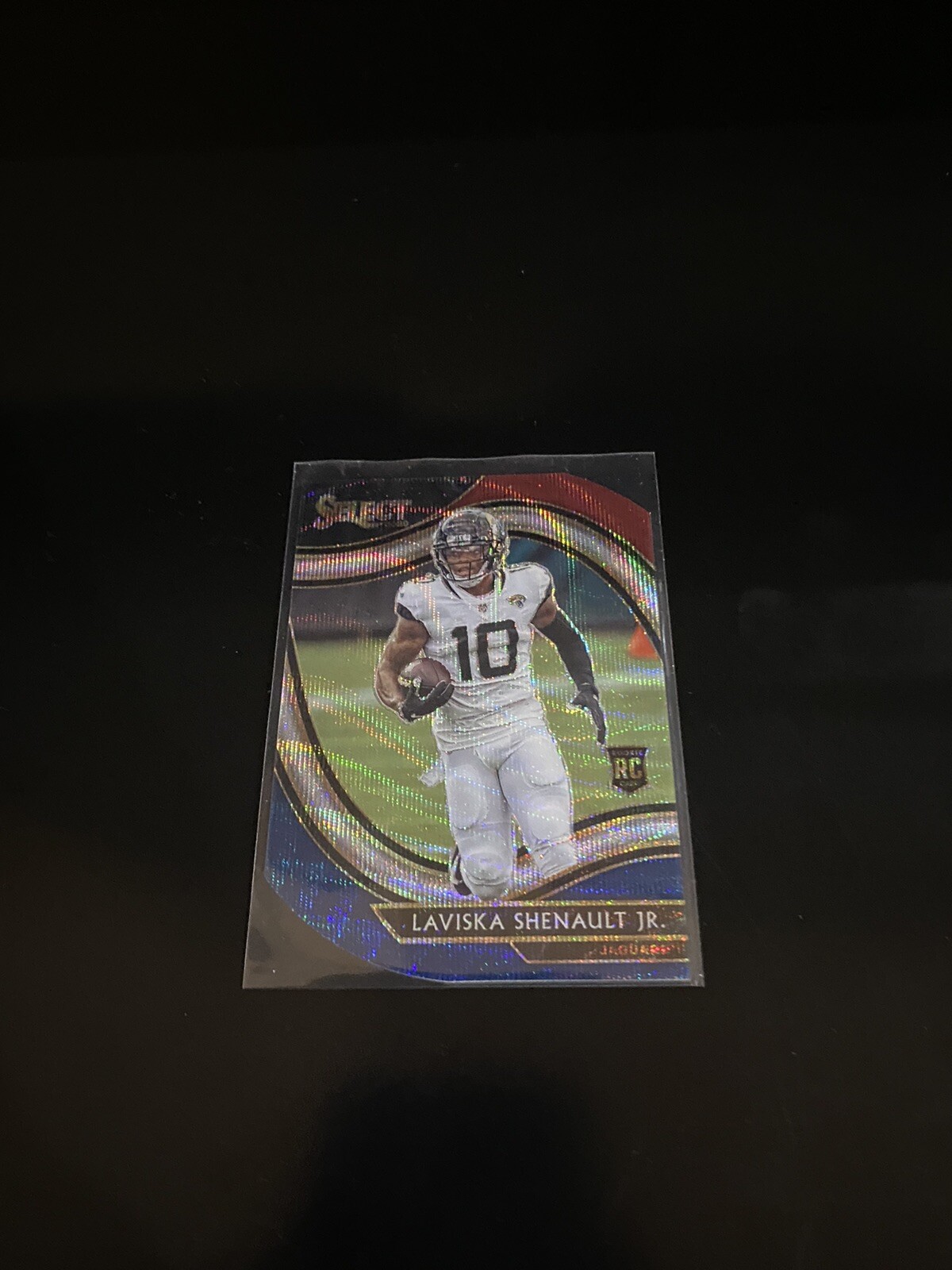 Laviska Shenault 2020 Select Field Level Tri-Color Prizm Die Cut RC Jaguars 359