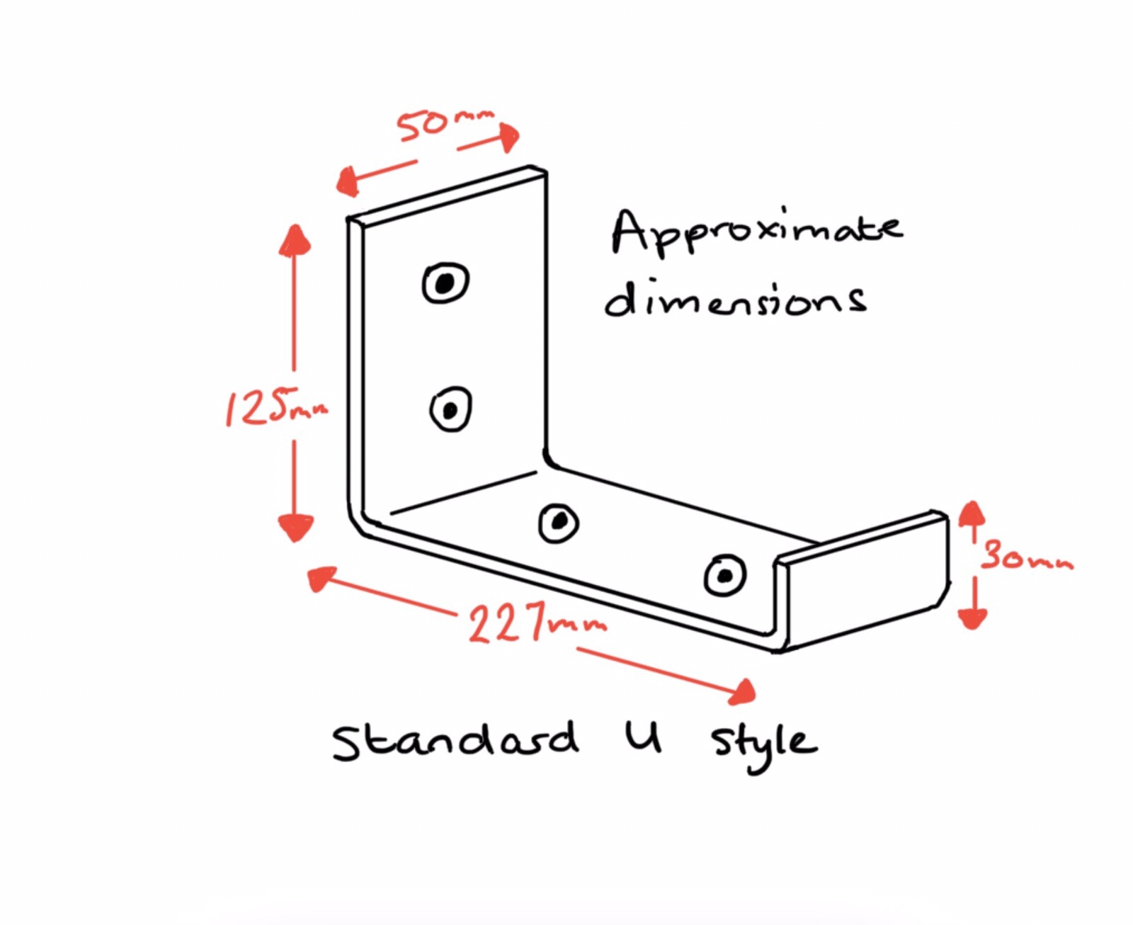 Heavy Duty, Scaffold Board Shelf Brackets 1 X Pair, Various Styles