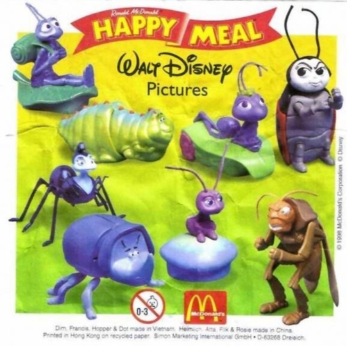 1998 DISNEY'S A BUG'S LIFE MCDONALD'S HAPPY MEAL TOYS - U - PICK - Picture 1 of 17