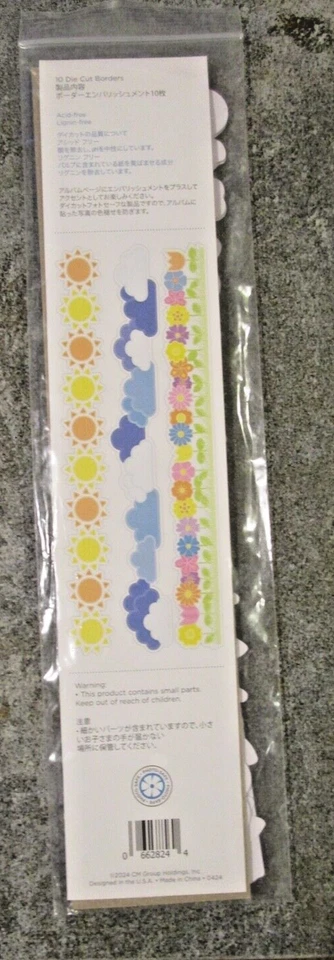 Creative Memories BRIGHT DELIGHT Die Cut BORDERS -10 die cuts fr. Secret Box 2 - Image 2 of 3