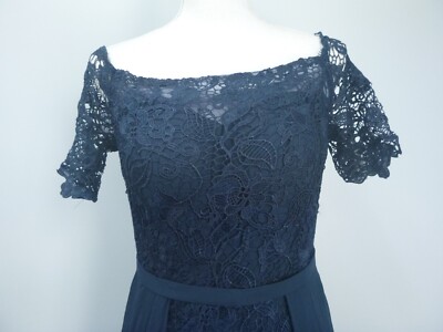 JJs House Sheath Off-Shoulder Floor-Length Chiffon Lace Formal