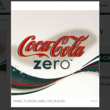 PANEL FLAVOR LABEL DELTA III SV # 06-2404