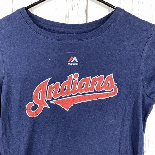 Cleveland Indians Swisher #33 Youth MLB Medium Majestic Blue Sweater M 10/12 - Picture 4 of 7