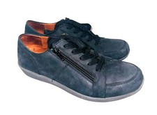 Vionic Abigail Lace-up Arch Support Shoes Black Leather Zip up Comfort Cushion