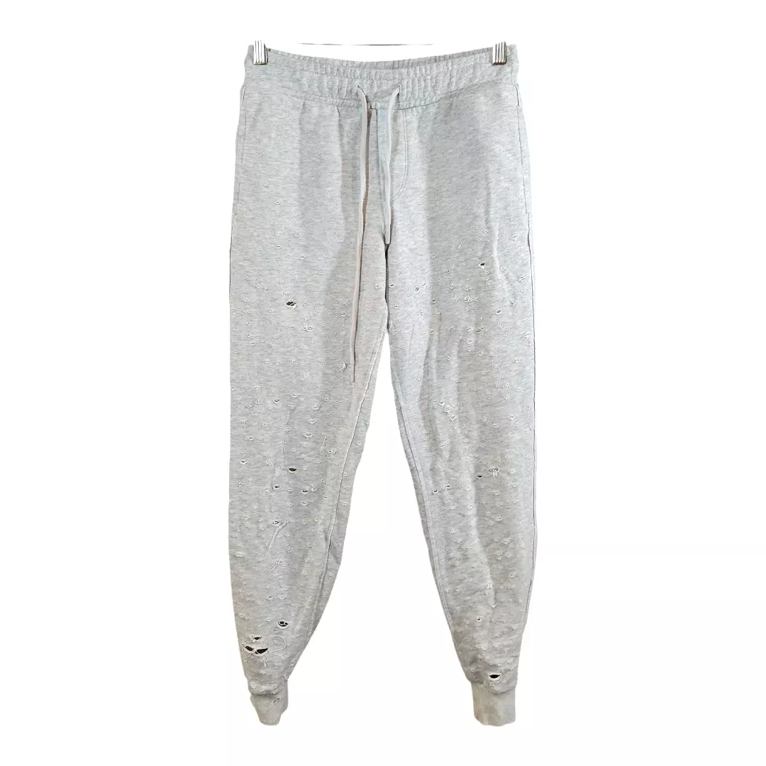 alo-yoga fierce distressed french terry athleisure sweatpants