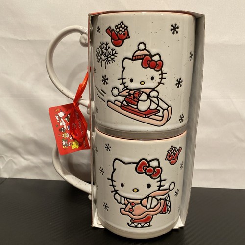 Hello Kitty Christmas Mug (Set of 2) By Saniro BRAND NEW - Picture 5 of 5