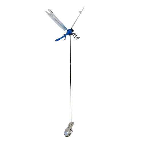 1*Artificial Dragonfly Pole Clip for Outdoor,Dragonfly Hat Clip,3D Dragonfly Gar - Picture 11 of 12