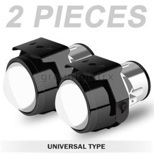 2x 2.5 Hid Bi-xenon Fog Light Projector Lens Lamp Hilo Beam Universal Retrofit