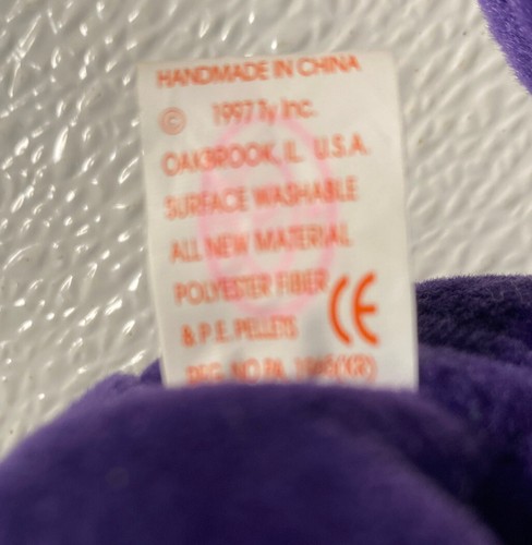 Princess Diana Beanie Baby Second Edition 1997 PE Pellets - Picture 4 of 9