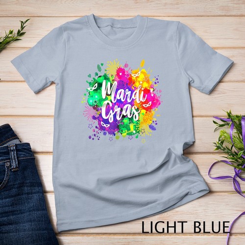 Mardi Gras Shirt For Women,Men & Kids Fat Tuesday T-Shirt Unisex T-shirt - Picture 7 of 16