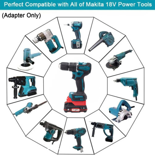 Akku Adapter Für Parkside X20V Akku auf für Makita 18V LXT Werkzeug Adapter - Bild 2 von 12