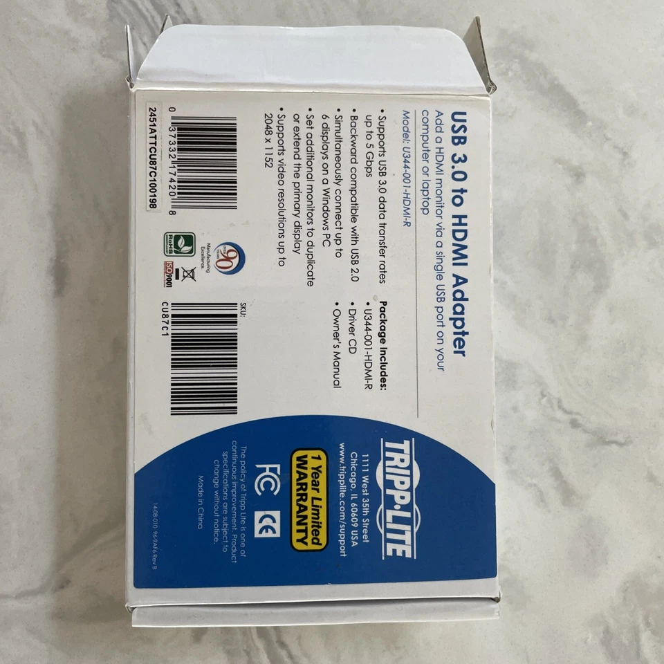 Adaptador Tripp Lite USB 3.0 a HDMI Foto 3 de 3