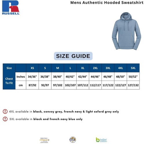 Sudadera con capucha lisa Russell para hombre | Suéter con capucha cálida peso pesado - Imagen 2 de 40