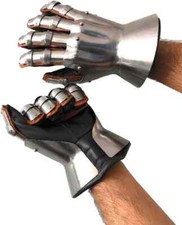 Medieval Functional Metal Hourglass Gauntlets 18G Large Size LARP, Medieval...
