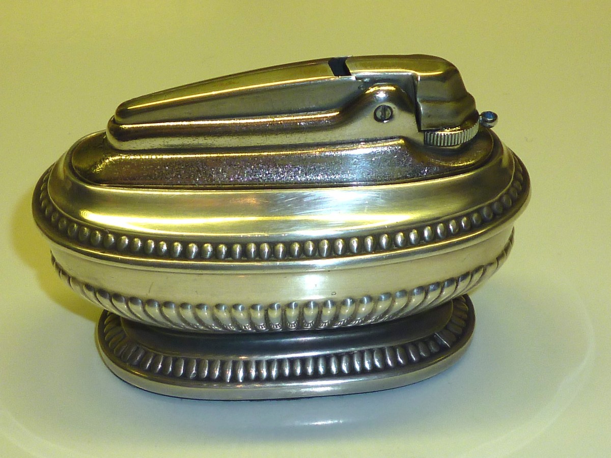 C1950 BRANSTON NEWYORK TABLE LIGHTER アルミ無垢削り出し