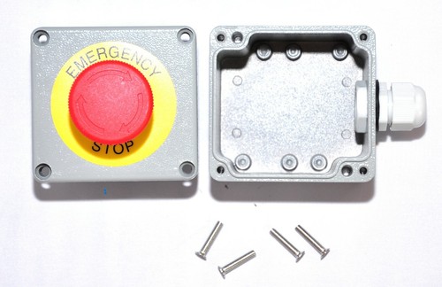 New Telemecanique E-Stop Pushbutton Waterproof Metal Case Control Station IP66  - Picture 2 of 11