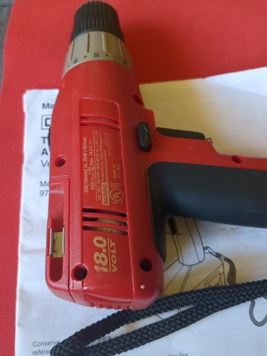 Craftsman (973.113060) 18.0 voltios 3/8" taladro/atornillador inalámbrico herramienta desnuda - Imagen 7 de 11