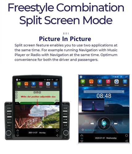 9.7" Stereo Radio GPS Navigation Head Unit Wifi For Fiat Panda 2003-2012 Carplay - Picture 9 of 23