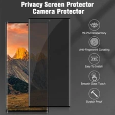 For Samsung Galaxy S24/S24 Ultra + Anti-Spy Privacy Glass Screen Protector Film