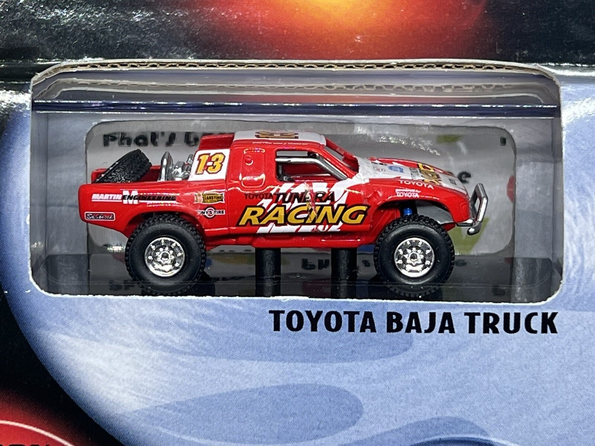 100% Hot Wheels Toyota Tundra Tacoma Baja Truck RED Black Box