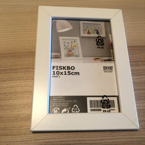 IKEA FISKBO Frames-Lot Of 3- White 4x6-NEW Open Box - Picture 2 of 5