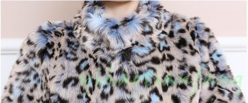 Long Chic Coat Outwear Stand Jacket Thicken Women Fur New Yh Leopard Collar Mink 4wgqFnO