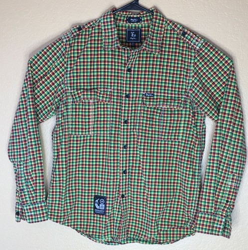L.R.G. Mens Multicolor Plaid Checkered Long Sleeve Button Up Shirt Size Small - Picture 3 of 4