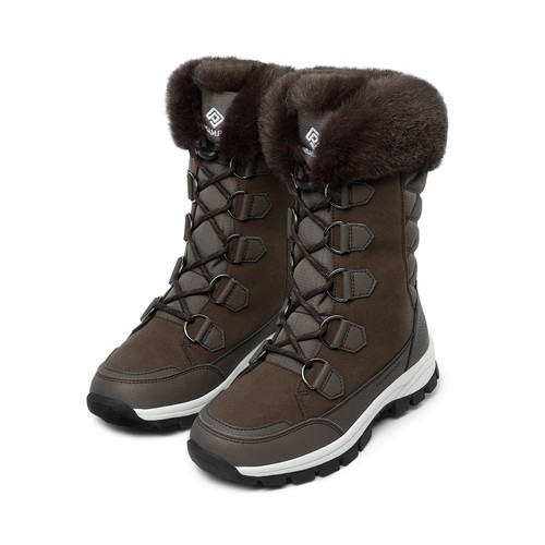Women Winter Warm Lining Anti-slip Outsole Snow Boots Waterproof Mid Calf Boots - Picture 9 of 22
