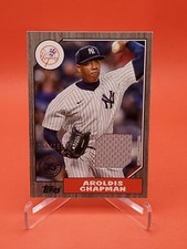 Aroldis Chapman 2022 Topps Series 2 #87BR-AC 1987 Jersey Relic Black 166/199