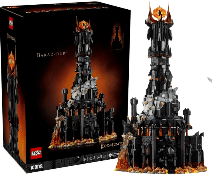 LEGO 10333 The Lord of the Rings Barad-dûr Eye of Sauron Worldwide