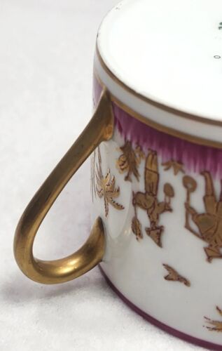 RARE - 2 Vintage Chinoiserie by Alberto Pinto Limoges Tea Cups - No Saucers - Picture 18 of 24