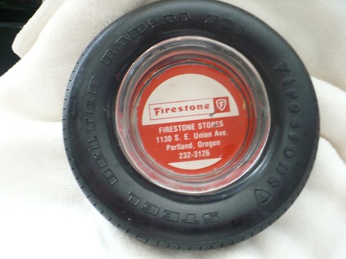 76A- FIRESTONE STORE STEELBELTED RADIAL 721 TIRE ASHTRAY PORTLAND OREGON #5221 - Picture 4 of 7
