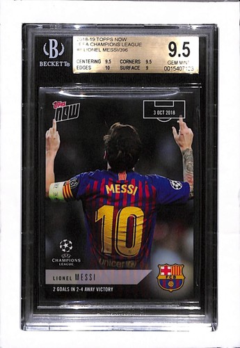 YOU PICK 2018-19 TOPPS NOW UEFA CHAPIONS LEAGUE #8 LIONEL MESSI BGS 9.5 - Picture 11 of 18