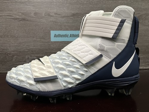 Nike Force Savage Elite 2 Football Cleats White Navy Mesh Men's 12.5 BV3962-103 - Picture 2 of 11
