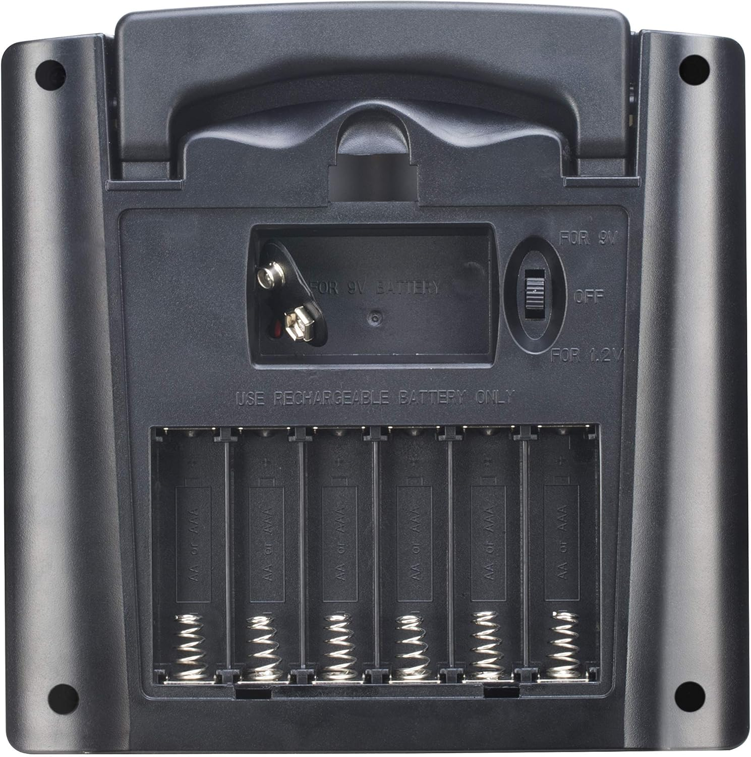 Solar AA & AAA Rechargeable Batteries Charger for 1.2V Nimh Nicd & 9V Battery wi-image