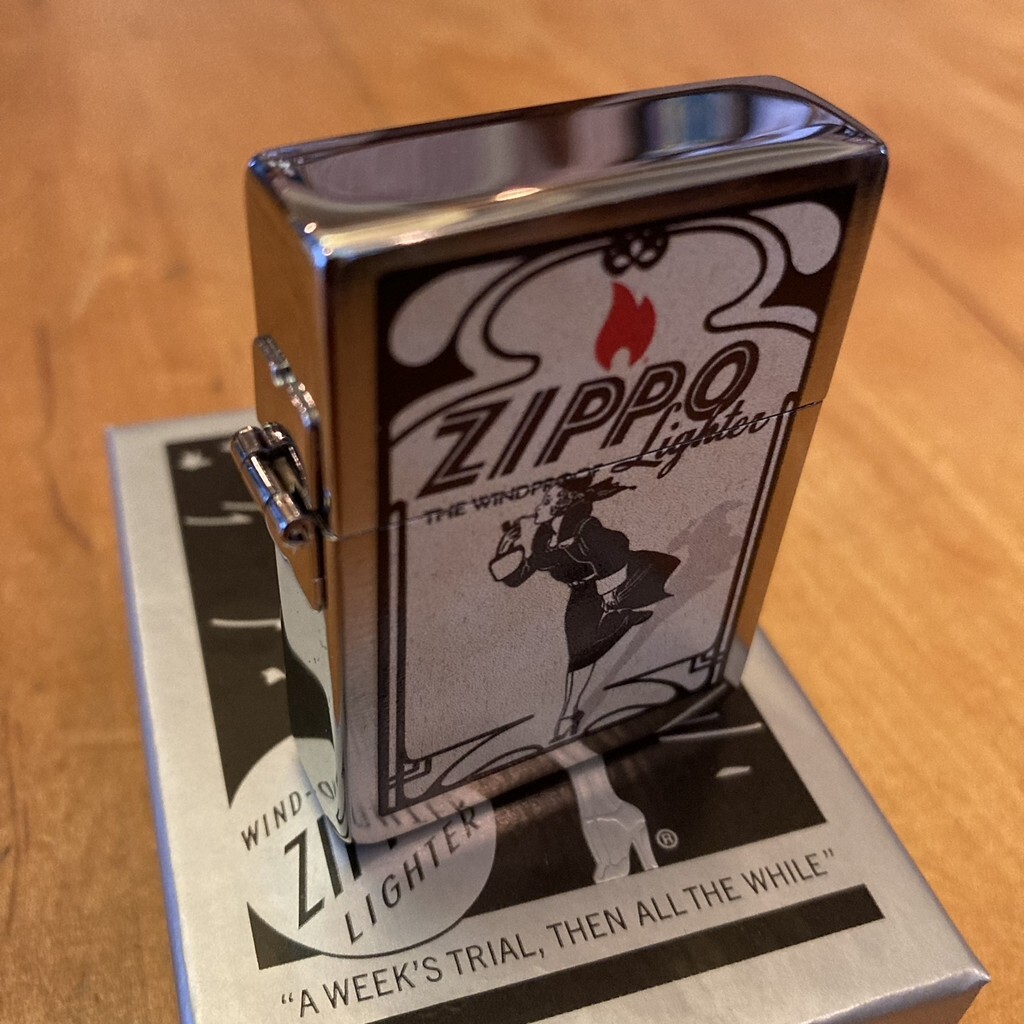 Zippo 02737 Vintage Windy Girl on Poster 1935 Replica Zippo 02737 Vintage Windy Girl on Poster 1935 Replica