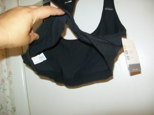 Sujetador de soporte Champion ""Power Core""; estilo deportivo sin cables; rayas negras; talla L; nuevo con etiquetas - Imagen 9 de 12