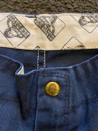 Ben Davis Original Gorilla Cut Work Wear Wide Leg Navy Blue Mens Pants 42x29 - Picture 4 of 9