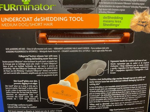 Cepillo de aseo para perros Furminator ® herramienta de deshedding medio corto o largo - Imagen 5 de 11