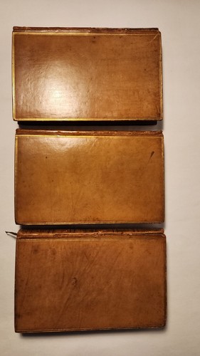 1773 'ORIGIN OF THE ENGLISH DRAMA' OXFORD 3 VOLS 1ST ED POLISHED CALF BINDING - Imagen 3 de 10