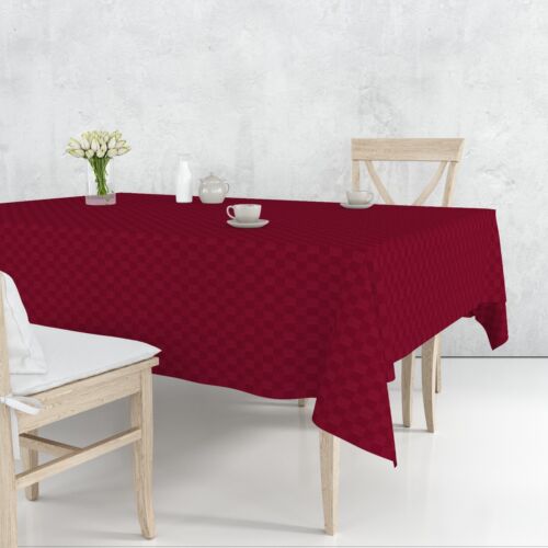 art dame tischdecke fleckenabweisend Jacquard Dame Damast einfarbig wasserdicht - Bild 3 von 72