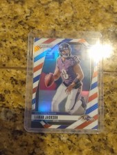 2024 Panini Prizm - Red White & Blue Prizm #19 Lamar Jackson