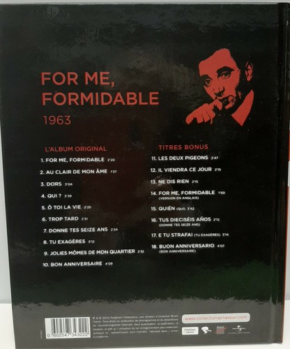 CD Charles Aznavour 1963 For Me Formidable - Picture 2 of 3