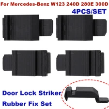 4PCS Door Lock Striker For Mercedes W123 W126 240D 280E 300D -TO FIX RUBBER ONLY