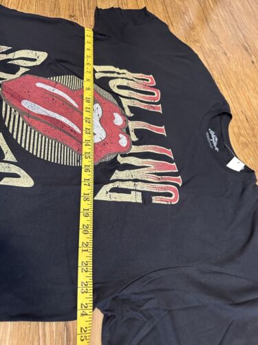 Rolling Stones Black Logo Short Sleeve Men's T-Shirt 2XL Graphic Print - Picture 4 of 6